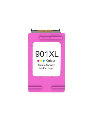 Cartucho de Tinta Remanufaturado HP 901XL Color - Substitui CC656AE