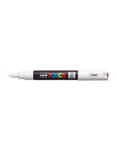 Posca PC-1M Marcador de Pintura - Ponta de Poliéster Cônica 0.7mm - Tinta à Base de Água - Resistente à Luz - Não Permanente -