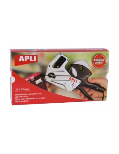 Máquina Etiquetadora de Preços Premium Apli - 1 Linha - 8 Caracteres - Fácil Uso - Troca Rápida de Dígitos - Instalação Simples