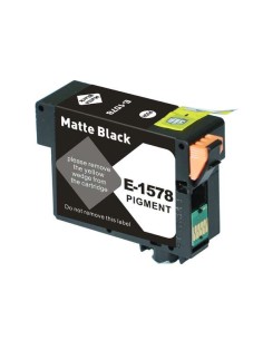 Epson T1578 Preto Mate Cartucho de Tinta Pigmentada Genérico - Substitui C13T15784010