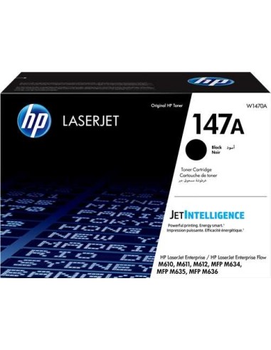 Cartucho de Toner Original HP W1470A Preto - 147A