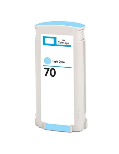 HP 70 Cyan Light Cartucho de Tinta Pigmentada Genérico - Substitui C9390A