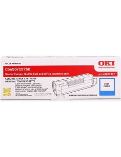 OKI C5650/C5750 Ciano Cartucho de Toner Original - 43872307