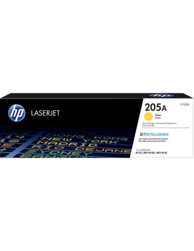 HP CF532A Amarelo Cartucho de Toner Original - 205A