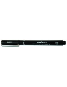 Uni-ball PIN02-200(S) Marcador Calibrado - Ponta Poliacetal 0.2mm - Tinta Pigmentada Resistente à Água e Luz - Ideal para Desen