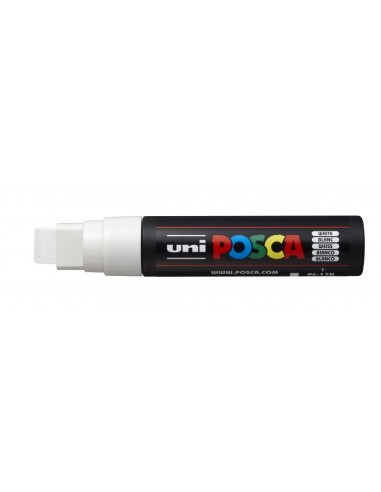 Posca PC-17K Marcador de Pintura - Ponta Biselada de Poliéster 15mm - Largura de Traço Muito Grosso - Tinta à Base de Água - Re