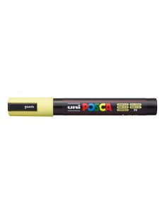 Posca PC-5M Marcador de Pintura - Ponta de Poliéster 1.8-2.5mm - Tinta à Base de Água - Resistente à Luz - Cor Amarelo Sol 2