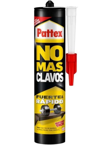 Pattex Não Mais Pregos Cartucho 370g - Adesivo de Montagem Extra-Forte - Elimina a Necessidade de Pregos e Parafusos - Ideal pa