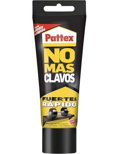 Pattex Não Mais Pregos Tubo 250g - Adesivo de Montagem Extra-Forte - Elimina a Necessidade de Pregos e Parafusos - Ideal para B