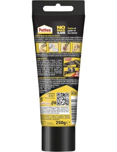 Pattex Não Mais Pregos Tubo 250g - Adesivo de Montagem Extra-Forte - Elimina a Necessidade de Pregos e Parafusos - Ideal para B 2