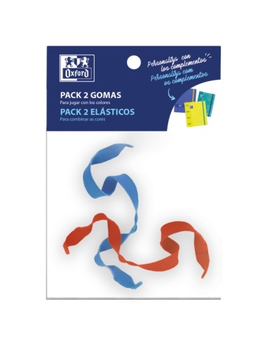 Oxford Elásticos para Pasta ou Caderno - Pack de 2 Unidades - Ajuste Perfeito - Resistente e Durável