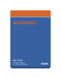 Dohe Talonário de Guias - 100 Folhas - Papel Autocopiativo - Tamanho A4