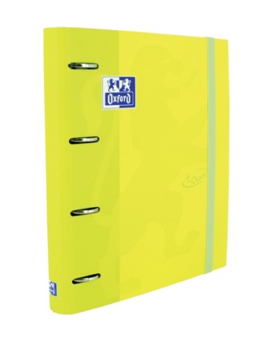 Oxford Touch A4+ Europeanbinder - Capa Dura Resistente - Lombada de 45mm - Argolas 4Dx35mm - Inclui Refil 5x5 - Cor Lima