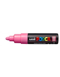 Posca PC-7M Marcador de Pintura - Ponta de Bala 4.5-5.5mm - Tinta à Base de Água - Resistente à Luz - Cor Rosa