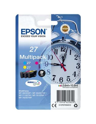 Epson T2705 (27) Pacote de 3 Cartuchos de Tinta Originais - C13T27054012