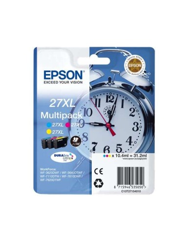 Epson T2715 (27XL) Pacote de 3 Cartuchos de Tinta Originais - C13T27154012