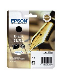Epson T1631 Preto Cartucho de Tinta Original - C13T16314012