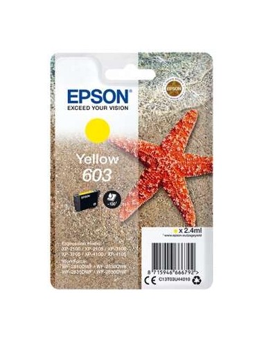 Epson 603 Amarelo Cartucho de Tinta Original - C13T03U44010
