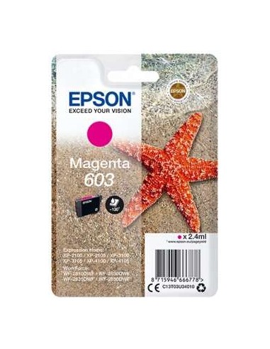 Epson 603 Magenta Cartucho de Tinta Original - C13T03U34010