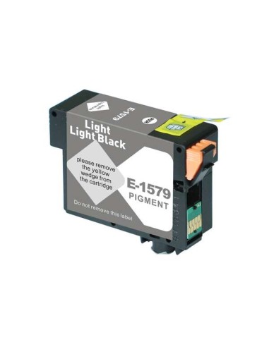 Epson T1579 Preto Light Light Cartucho de Tinta Pigmentada Genérico - Substitui C13T15794010