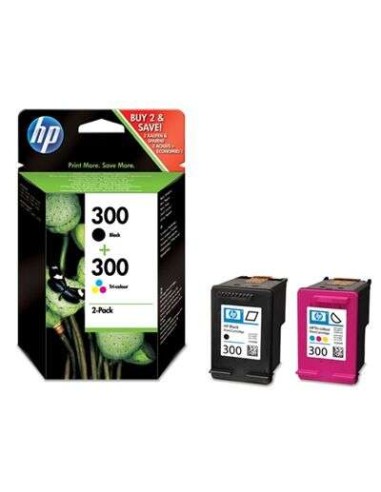HP 300/901 Preto + Cor Pacote de 2 Cartuchos de Tinta Originais - CN637EE/SD519AE