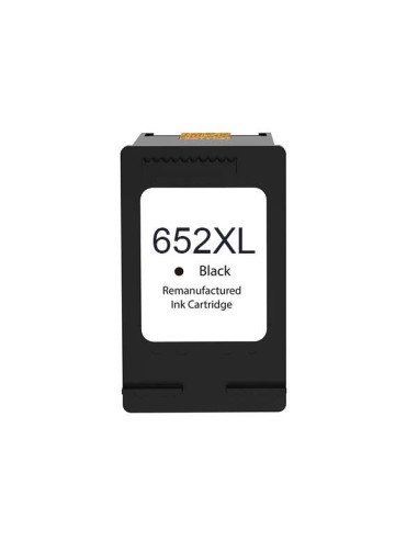 HP 652XL Preto Cartucho de Tinta Remanufaturado - Substitui F6V25AE