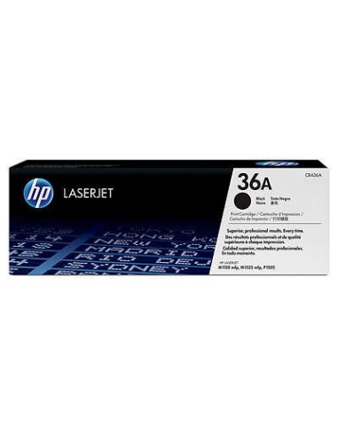 HP CB436A Preto Cartucho de Toner Original - 36A