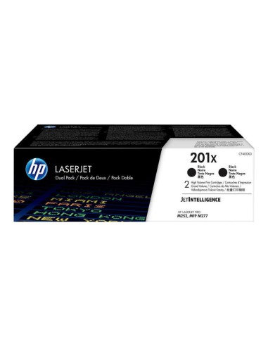HP CF400X Preto Pacote de 2 Cartuchos de Toner Originais - 201X