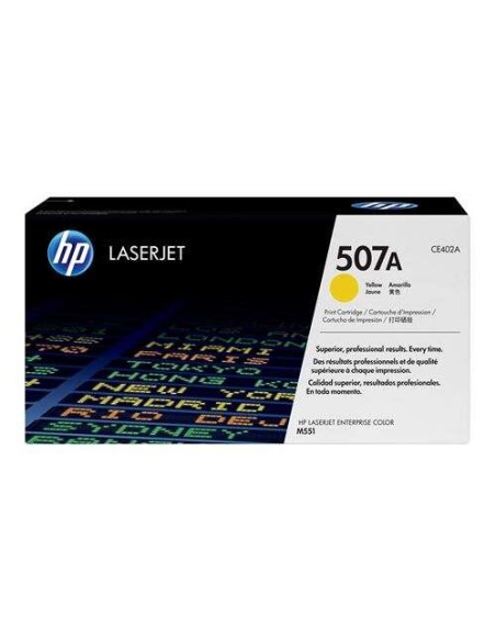 HP CE402A Cartucho de Toner Amarelo Original - 507A