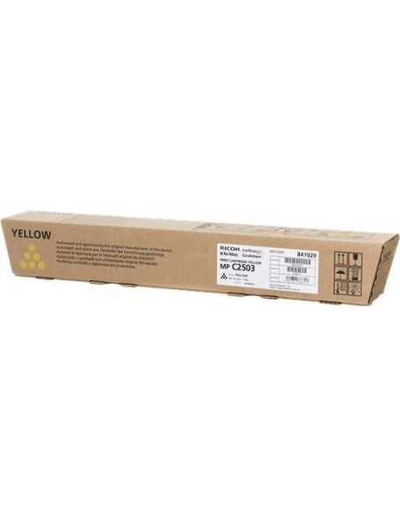 Ricoh Aficio MP-C2503SP/MP-C2003SP/MP-C2011SP Amarelo Cartucho de Toner Original - 841929