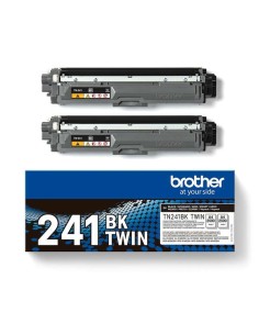 Brother TN241 Preto Pack de 2 Cartuchos de Toner Originais - TN241BKTWIN