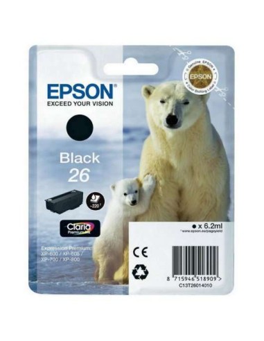 Epson T2601 (26) Preto Cartucho de Tinta Original - C13T26014012
