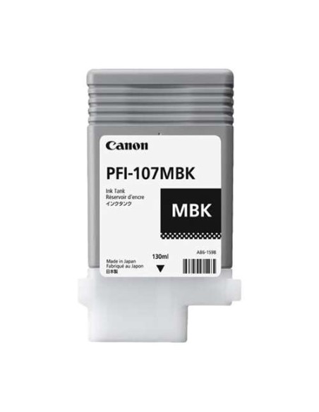 Canon PFI107 Preto Mate Cartucho de Tinta Original - PFI107MBK/6704B001