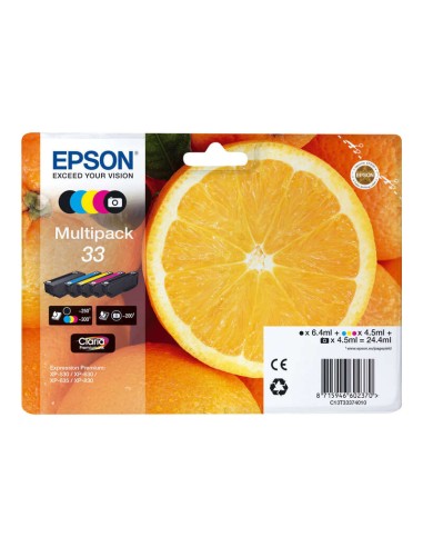 Epson T3337 (33) Pack de 5 Cartuchos de Tinta Originais - C13T33374011