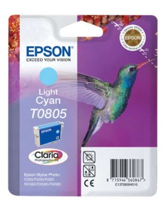 Epson T0805 Ciano Claro Cartucho de Tinta Original - C13T08054011
