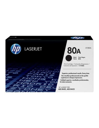 Cartucho de Toner Original HP CF280A Preto - 80A