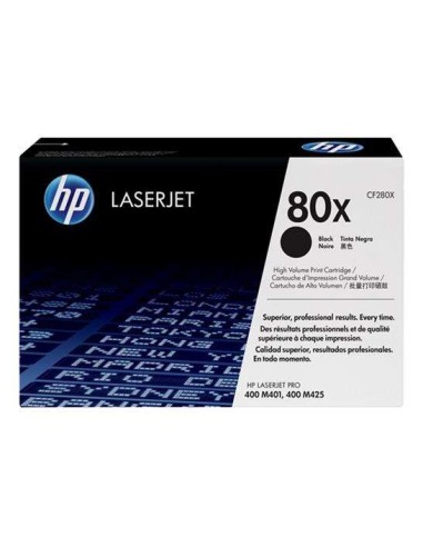 Cartucho de Toner Original HP CF280X Preto - 80X