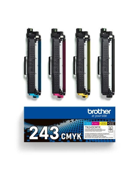 Brother TN243 Pacote de 4 Cartuchos de Toner Originais - TN243CMYK