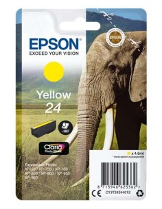 Epson T2424 (24) Amarelo Cartucho de Tinta Original - C13T24244012
