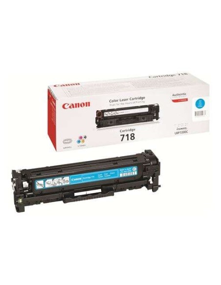 Canon 718 Ciano Cartucho de Toner Original - 2661B002