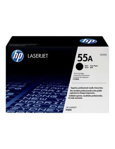 HP CE255A Preto Cartucho de Toner Original - 55A