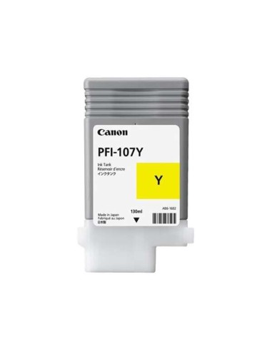 Canon PFI107 Amarelo Cartucho de Tinta Original - PFI107Y/6708B001