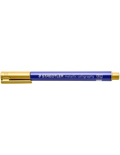 Staedtler Metallic Calligraphy Pack de 10 Marcadores para Caligrafia - Traço 2.8mm - Cores Sortidas 2