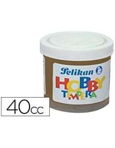 Pelikan Têmpera Escolar Frasco 40ml - Ideal para Projetos Escolares - Fácil de Lavar - Não Tóxica - Cor Siena Queimada