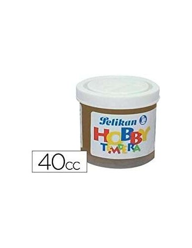 Pelikan Têmpera Escolar Frasco 40ml - Ideal para Projetos Escolares - Fácil de Lavar - Não Tóxica - Cor Siena Queimada