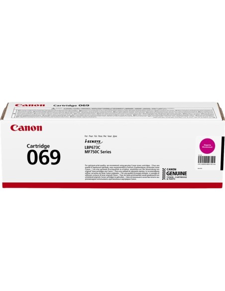 Canon 069 Magenta Cartucho de Toner Original - 5092C002 en portugais est : Canon 069 Magenta Cartucho de Toner Original - 5092C