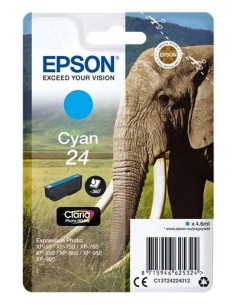Epson T2422 (24) Ciano Cartucho de Tinta Original - C13T24224012