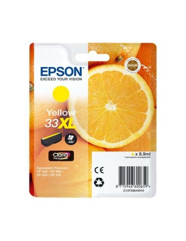 Epson T3364 (33XL) Amarelo Cartucho de Tinta Original - C13T33644012