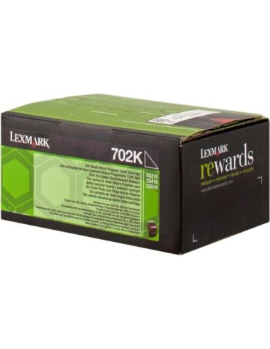 Lexmark CS310/CS410/CS510 Preto Cartucho de Toner Original - 70C20K0/70C20KE/702K