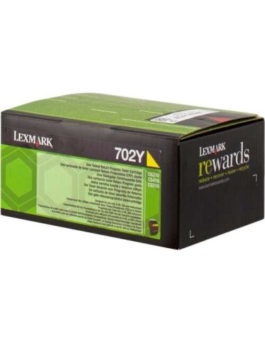 Lexmark CS310/CS410/CS510 Amarelo Cartucho de Toner Original - 70C20Y0/70C20YE/702Y